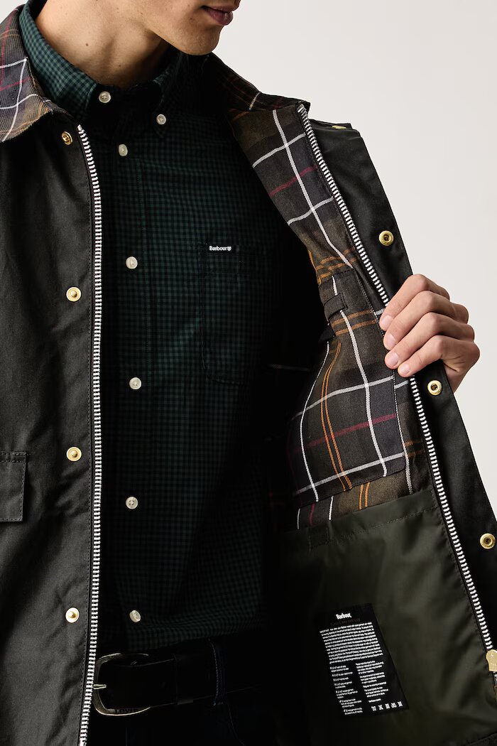 Barbour преходно яке мъжко зелено MWX2584