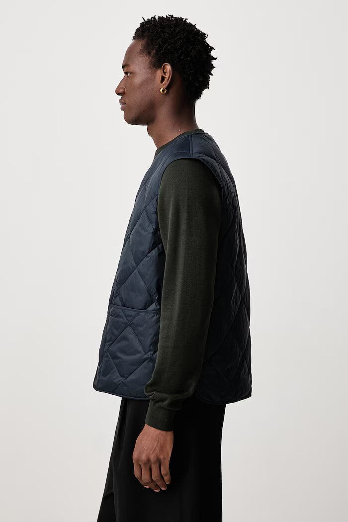 Barbour пухен елек с две лица мъжки тъмносин MLI0068