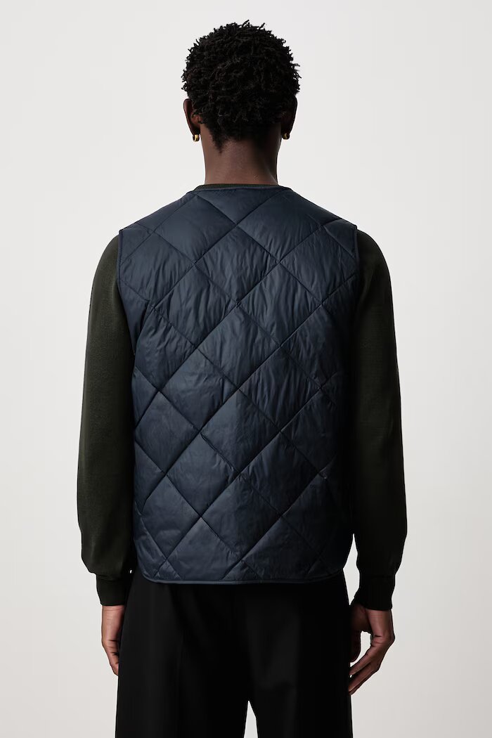 Barbour пухен елек с две лица мъжки тъмносин MLI0068