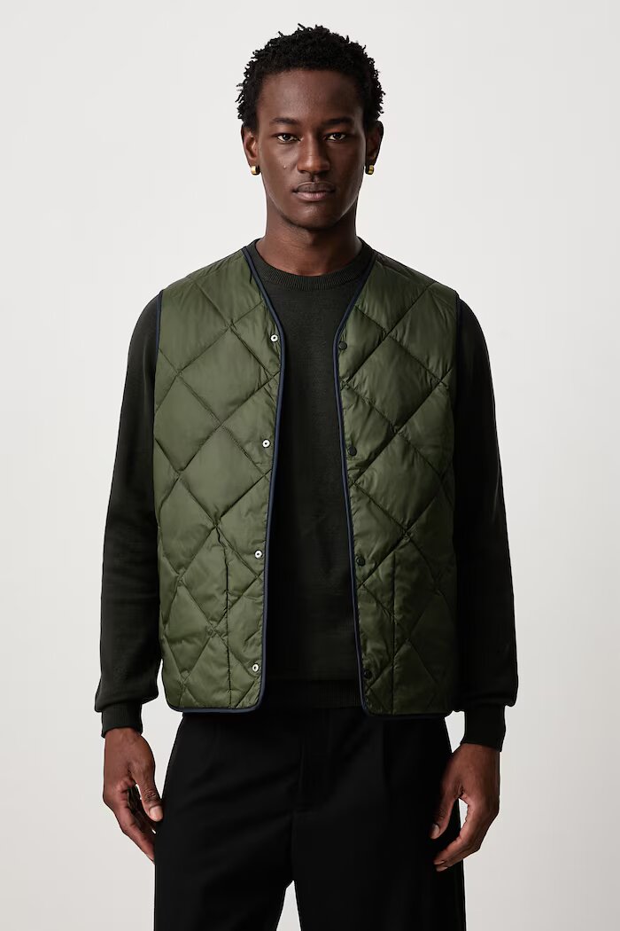 Barbour пухен елек с две лица мъжки тъмносин MLI0068