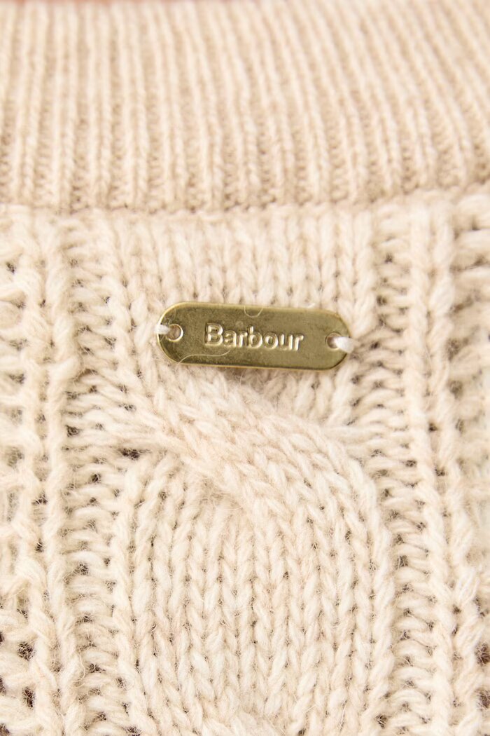 Barbour пуловер дамски с вълна Joan бежов LKN1802