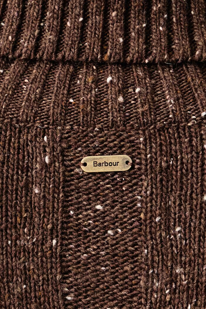 Barbour пуловер дамски с вълна Stanford кафяв LKN1864