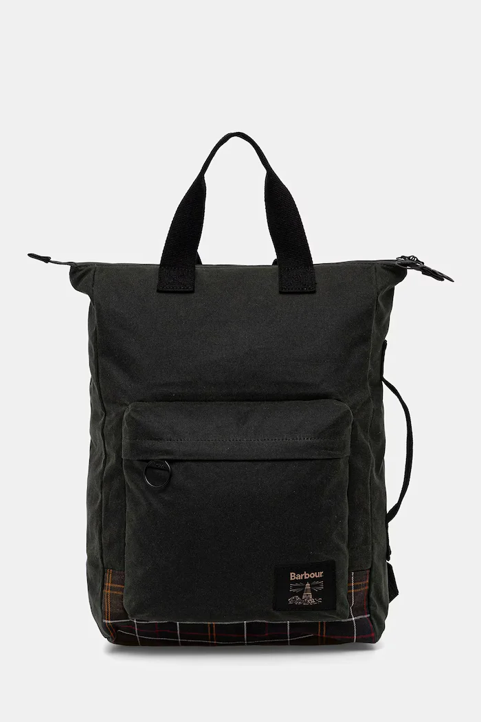 Barbour Раница Field Wax в зелено голям размер с изчистен дизайн UBA0714
