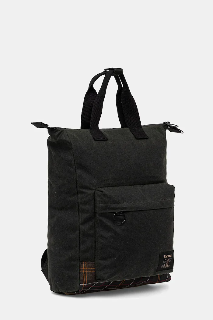 Barbour Раница Field Wax в зелено голям размер с изчистен дизайн UBA0714