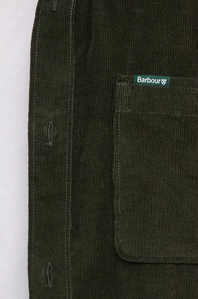 Barbour риза мъжка от джинс RAMSEY зелена MSH5001
