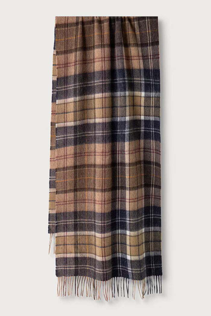 Barbour шал дамски от вълна многоцветен LSC0477
