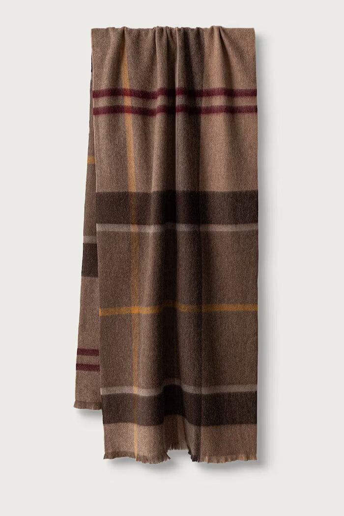 Barbour шал дамски от вълна Rosefield многоцветен LSC0354
