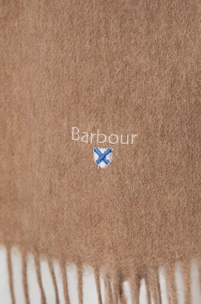 Barbour шал от вълна бежов USC0008