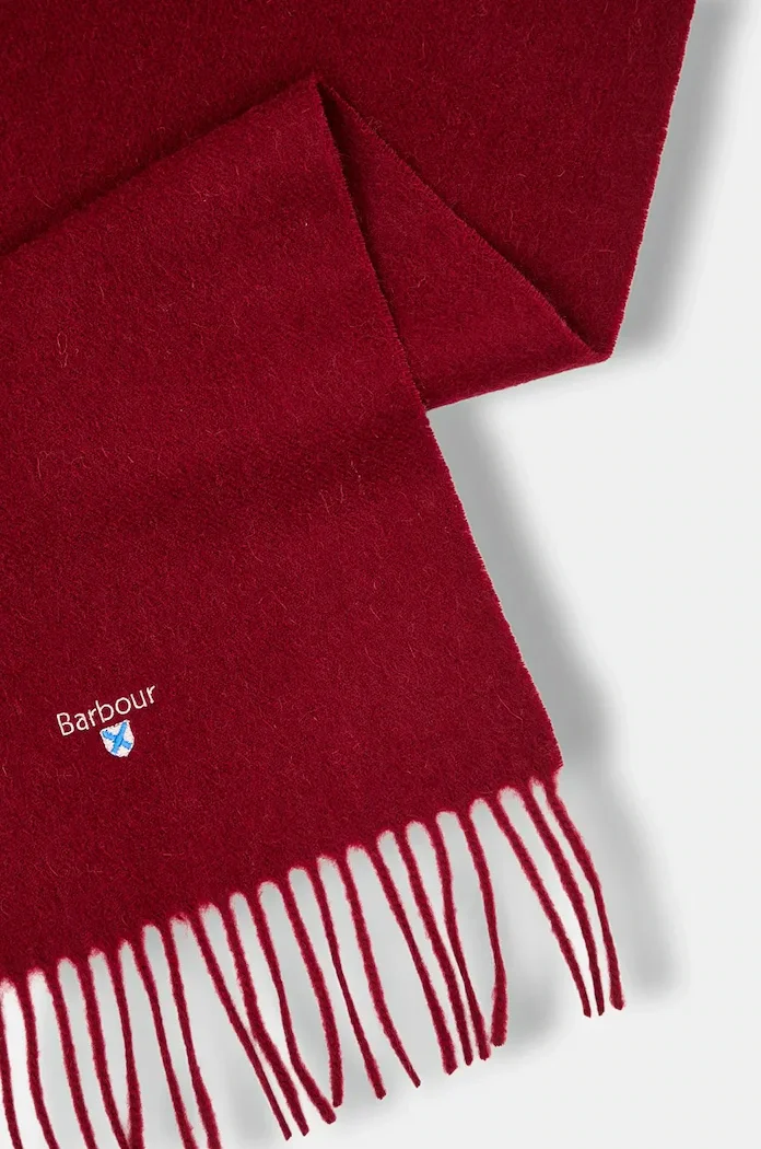 Barbour шал от вълна червен USC0008