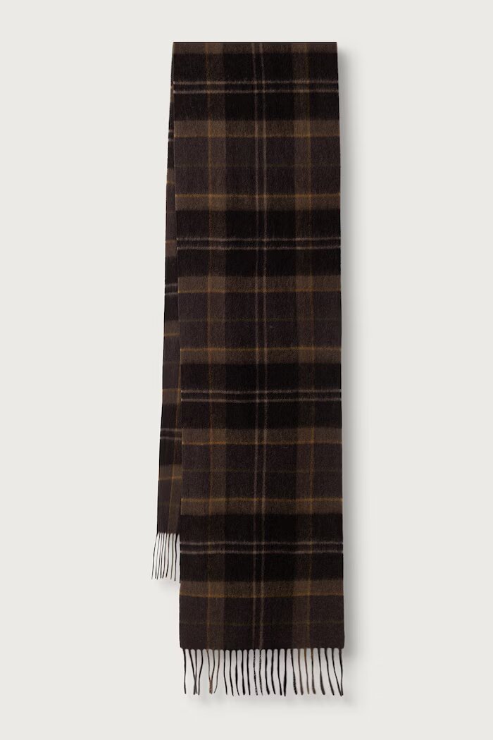 Barbour шал от вълна кафяв USC0405