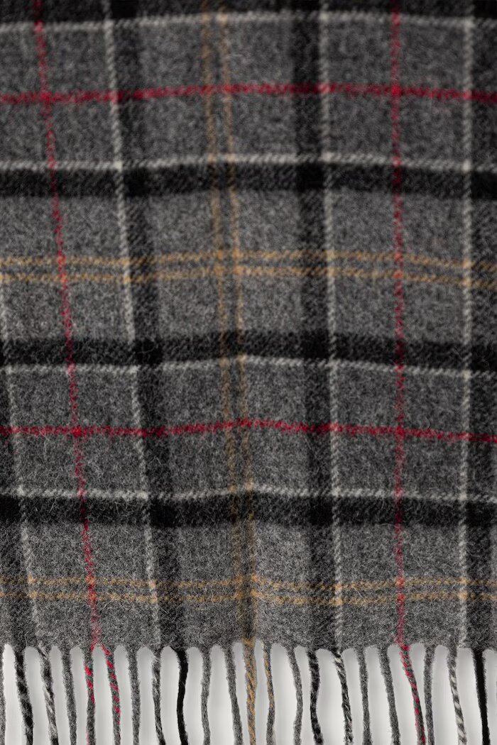Barbour шал от вълна сив USC0001