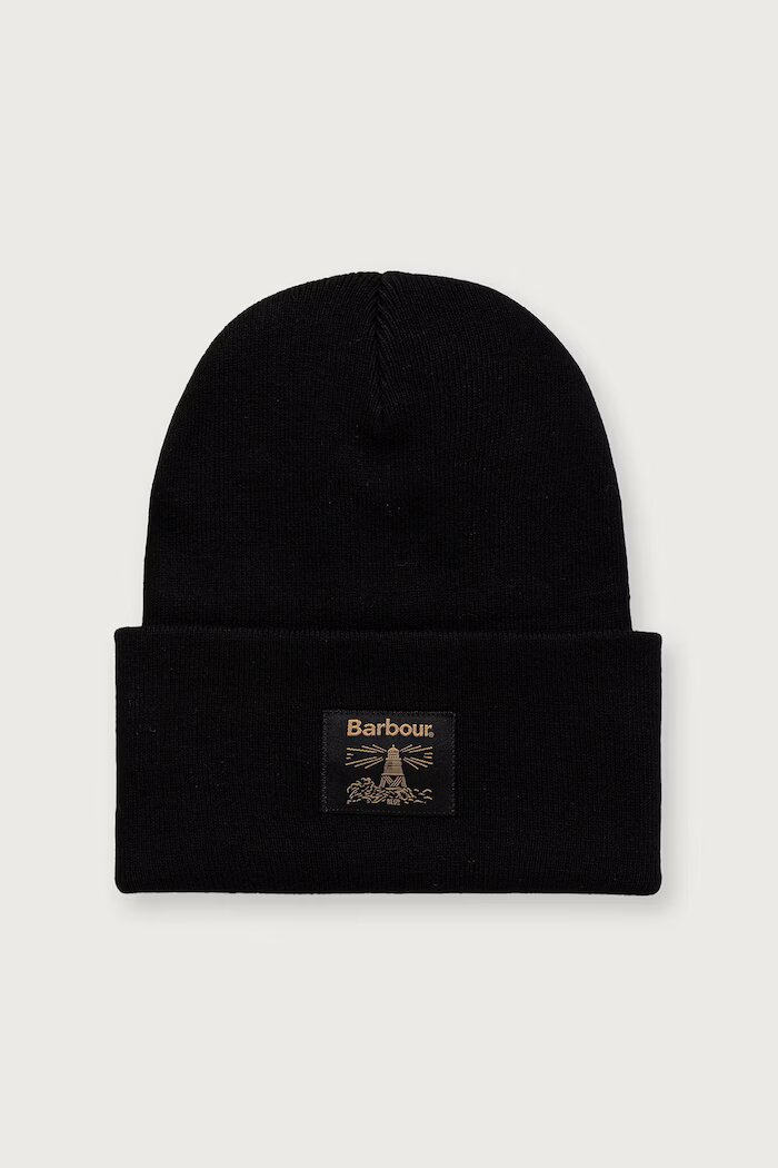 Barbour шапка мъжка от памучна материя черна MHA0909
