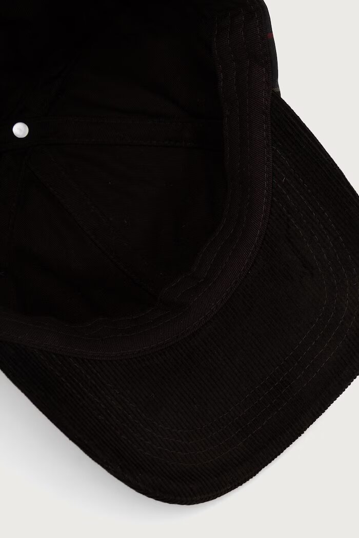 Barbour шапка с козирка дамска от памук зелена LHA0650