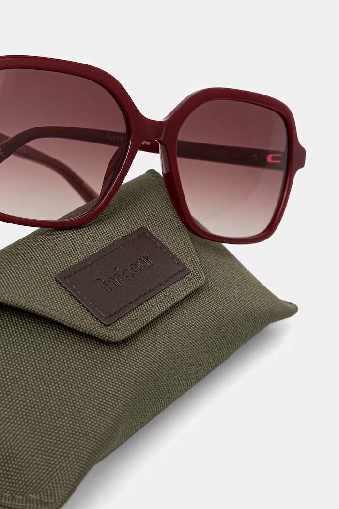 Barbour слънчеви очила дамски бордо BAS 3098