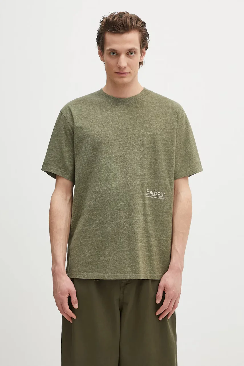 Barbour Тениска Calton Linen Blend OS Fit T-Shirt