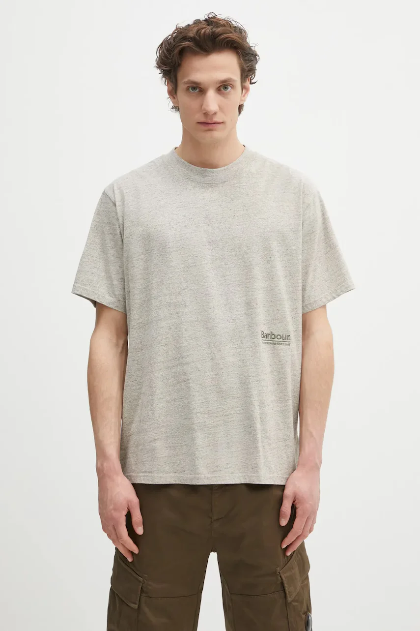 Barbour Тениска Calton Linen Blend OS Fit T-Shirt