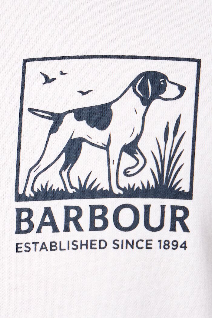Barbour тениска мъжка от памук бяла MTS1656