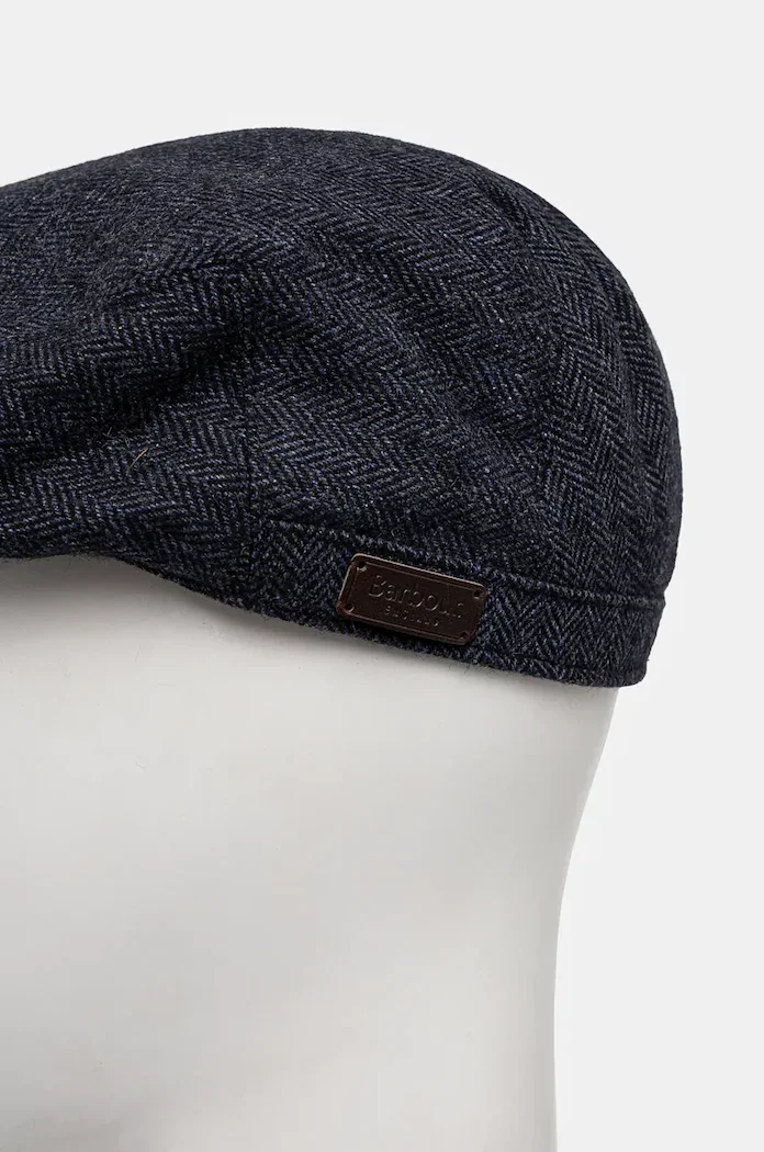 Barbour Вълнен каскет в тъмносиньо от вълна