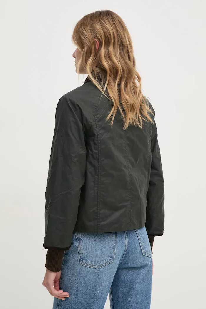 Barbour яке дамско от памук BEADNELL зелено LWX1403