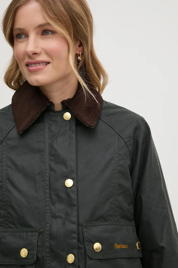 Barbour яке дамско от памук BEADNELL зелено LWX1403