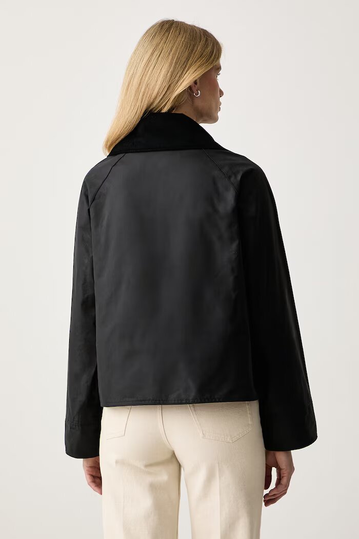 Barbour яке дамско от памук тъмносиньо LWX1595