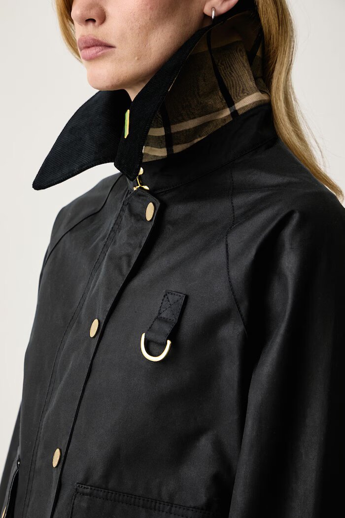 Barbour яке дамско от памук тъмносиньо LWX1595