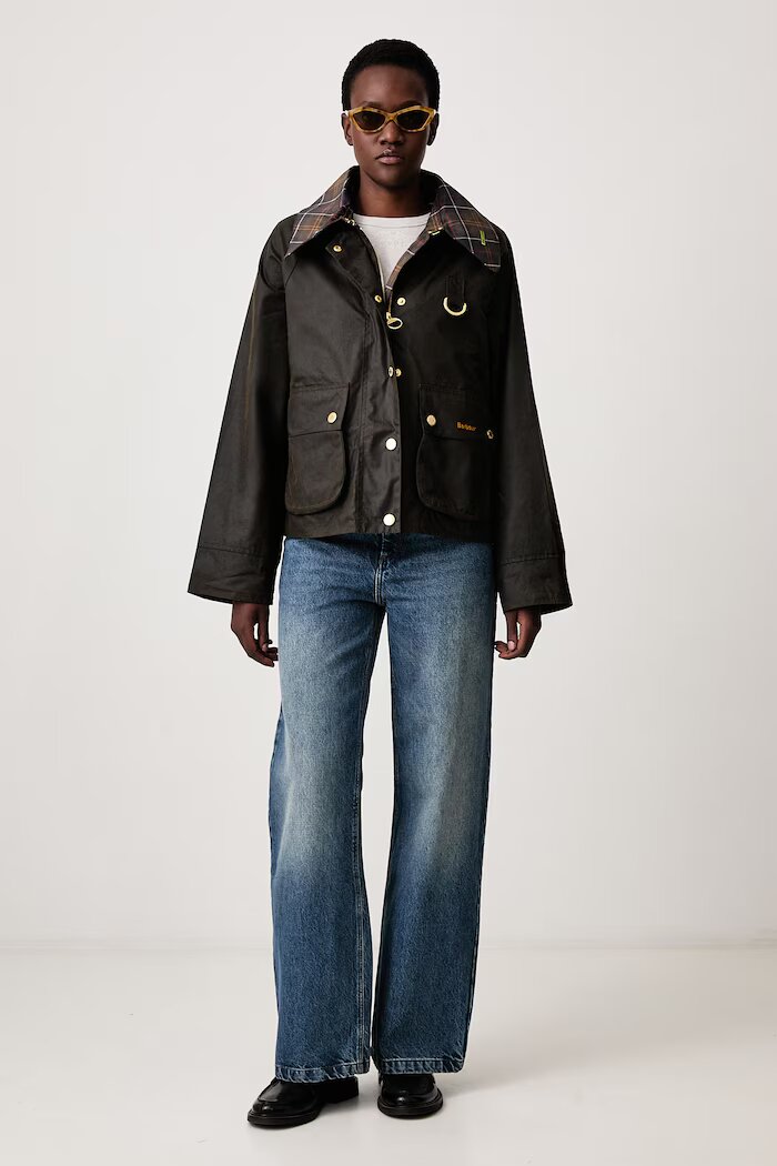 Barbour яке дамско от восък зелено LWX1581