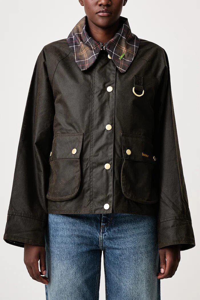 Barbour яке дамско от восък зелено LWX1581