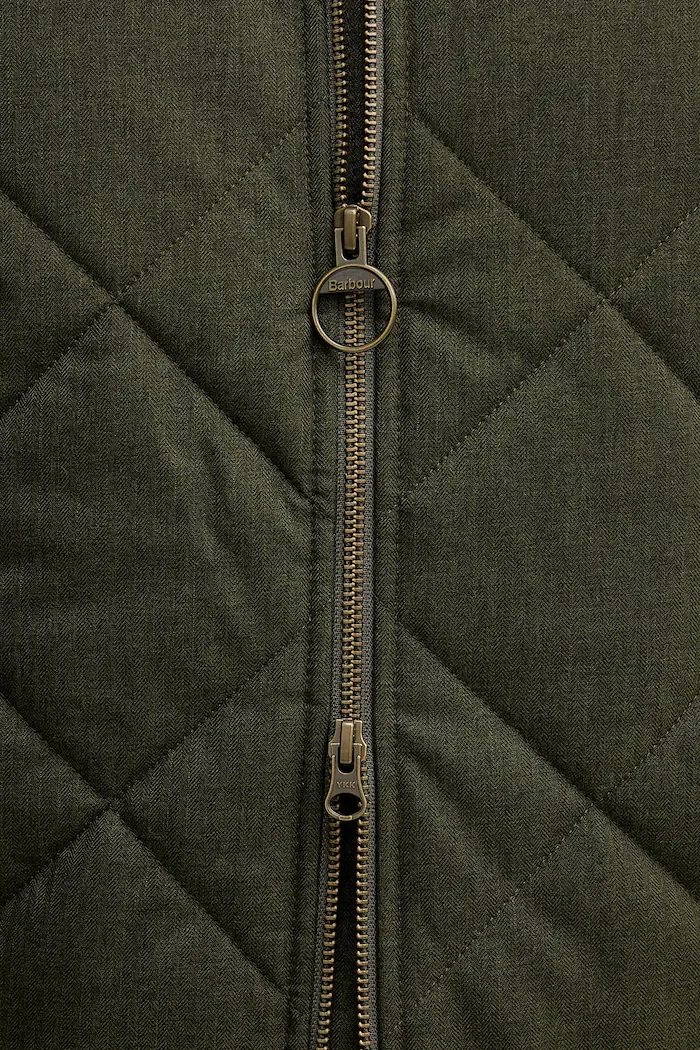Barbour Яке Harrington в зелено преходен модел MQU1885
