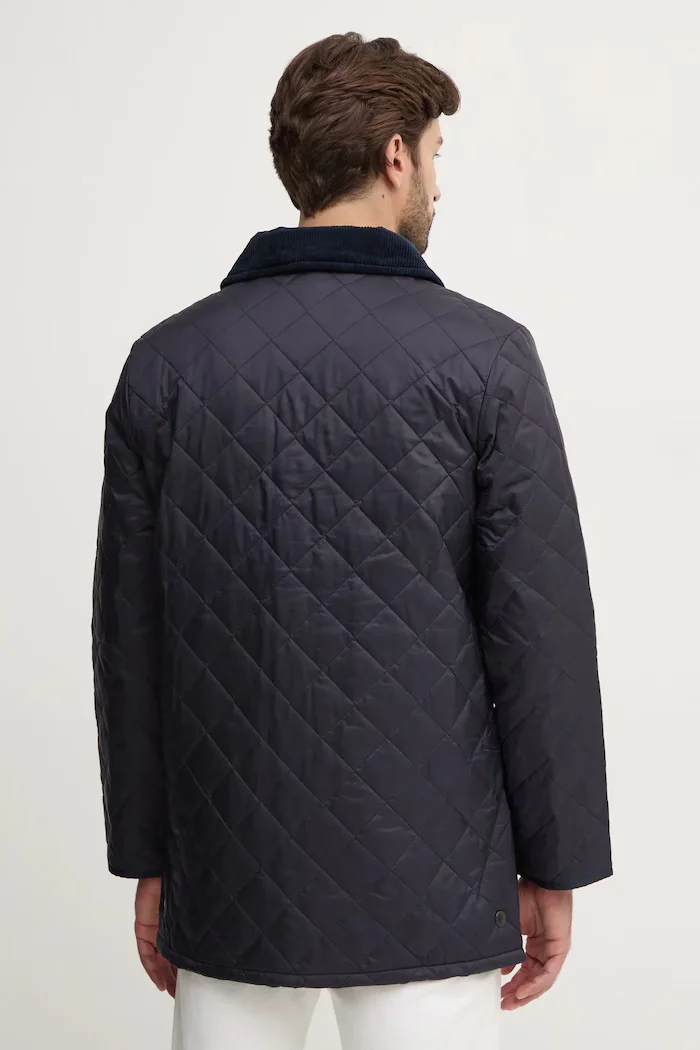 Barbour Яке le Quilt в тъмносиньо преходен модел MQU0001