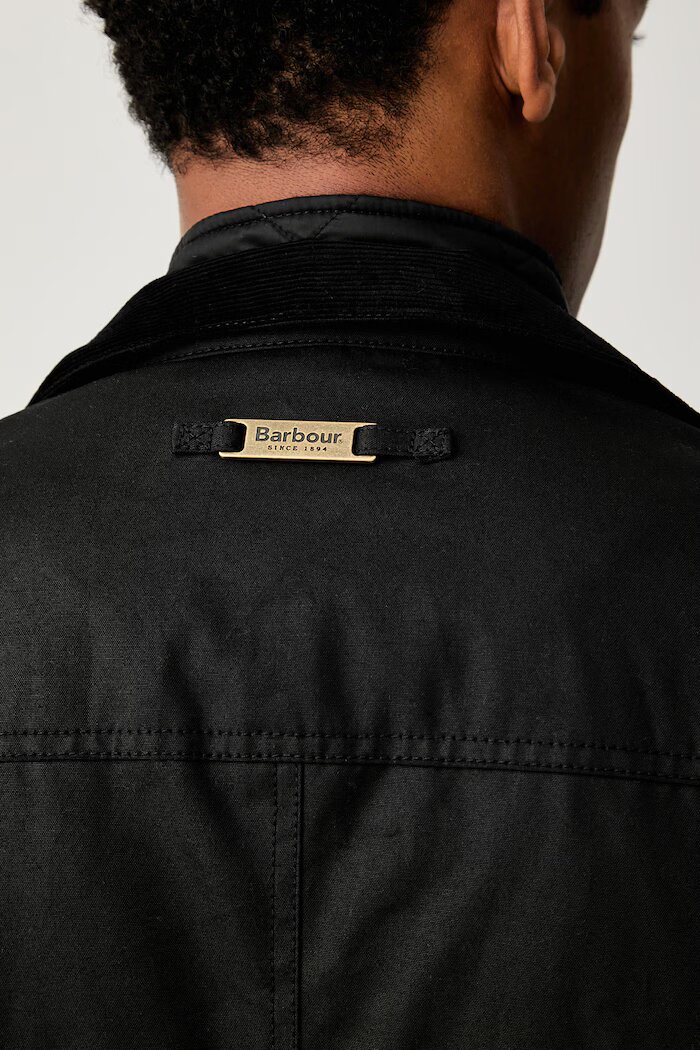 Barbour яке мъжко от памук Ogston черно MWX0700