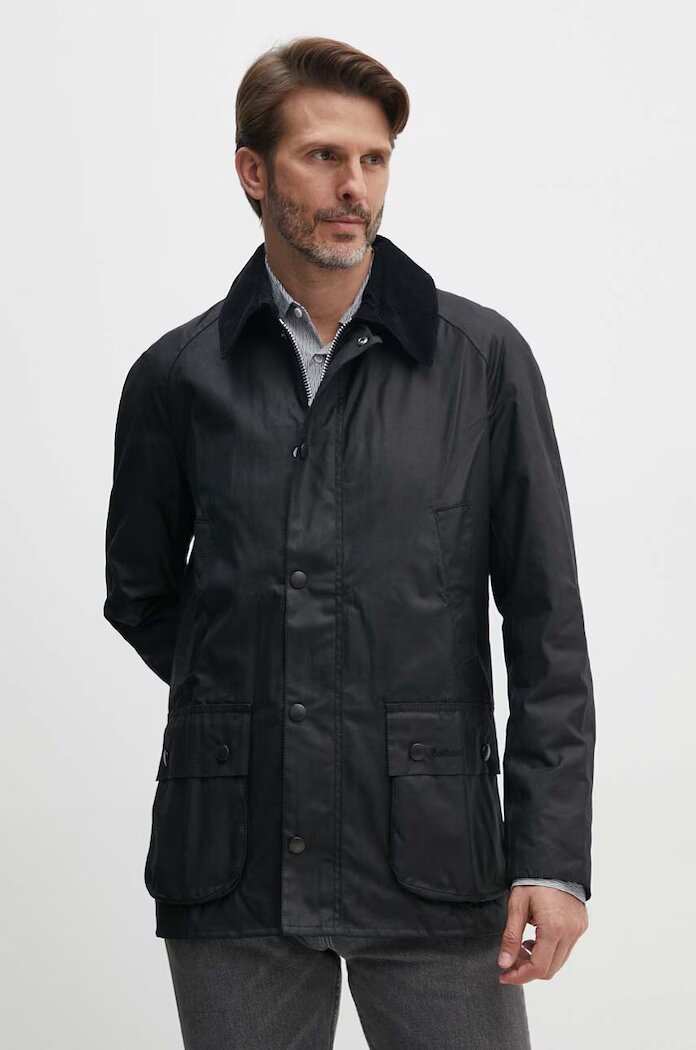 Barbour яке мъжко от восък Ashby Wax Jacket черно MWX0339