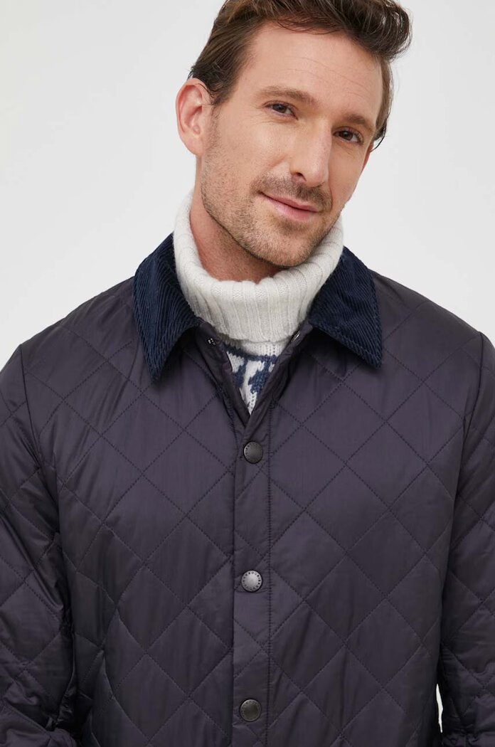 Barbour Яке в тъмносиньо преходен модел