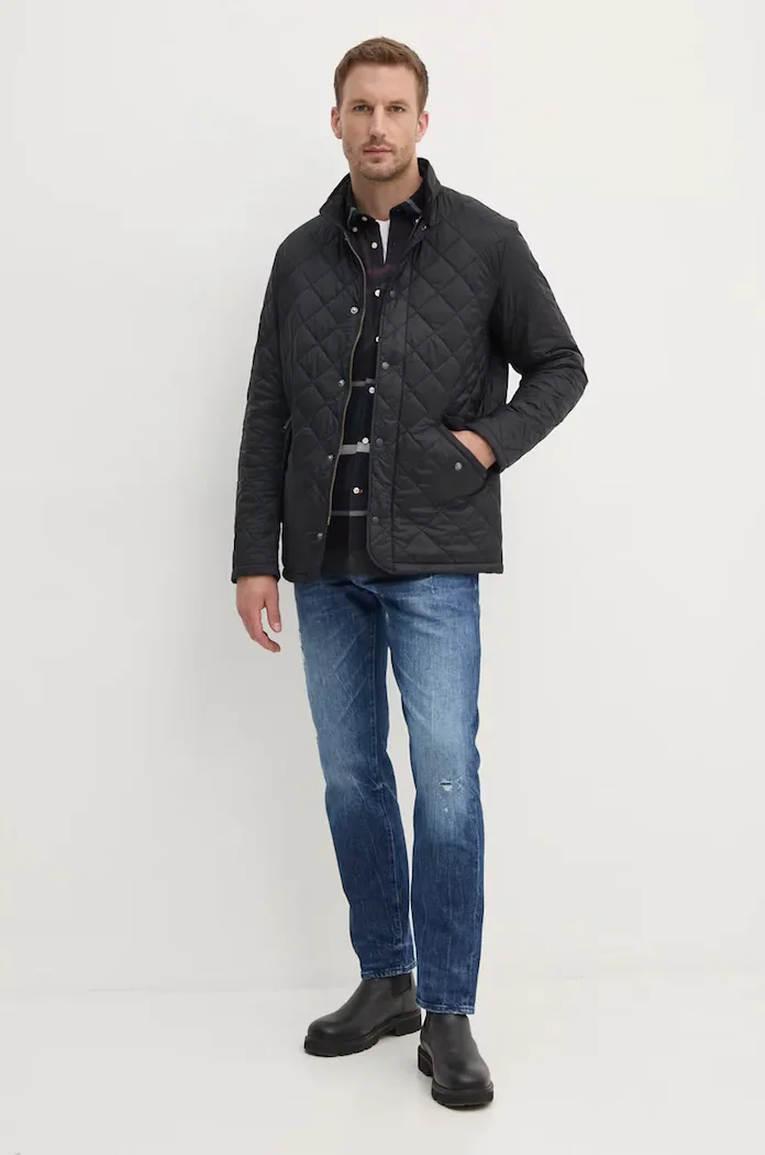 Barbour Яке в тъмносиньо преходен модел