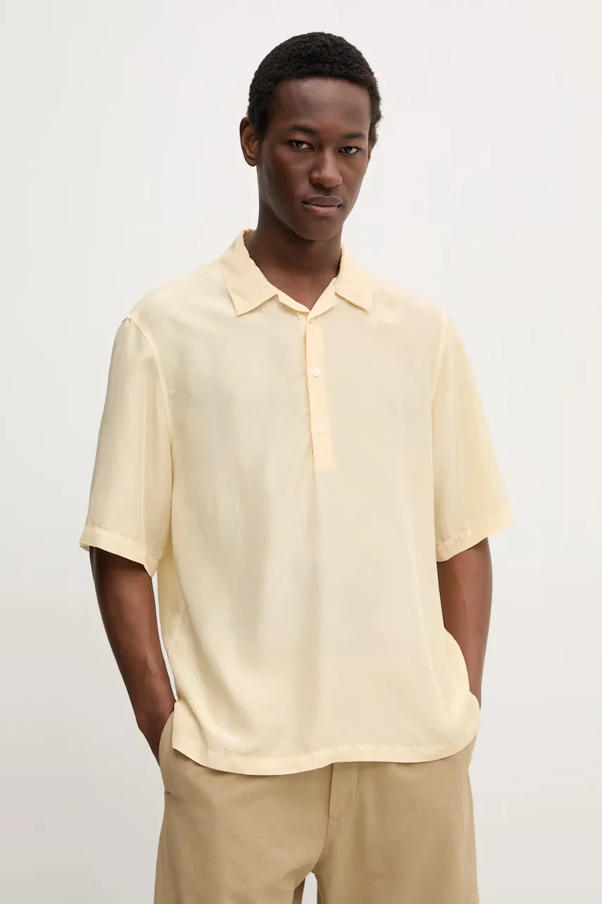 BARENA VENEZIA Копринена тениска с яка Camicia Mola