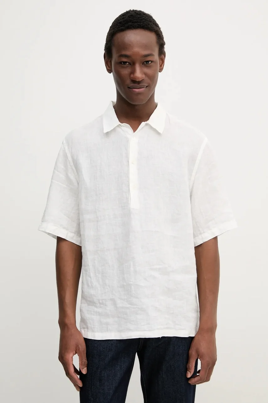 BARENA VENEZIA Ленена тениска с яка Camicia Mola