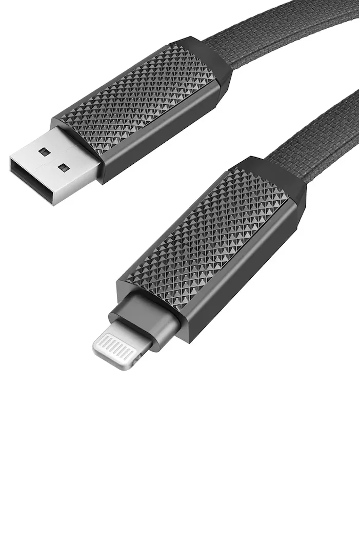 bazic Кабел за зареждане 4в1 (USB-A USB-C USB-C i Lightning) 1 m в черно CBL-GC4N1-BLK100