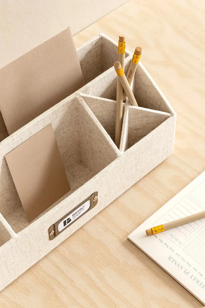 Bigso Box of Sweden Органайзер за бюро Elisa 33 x 125 x 125 cm в бежово 2751N6068-99