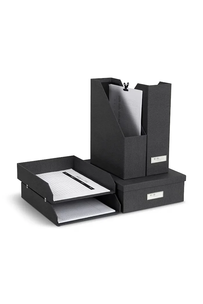 Bigso Box of Sweden Органайзер за документи (5 броя) в черно