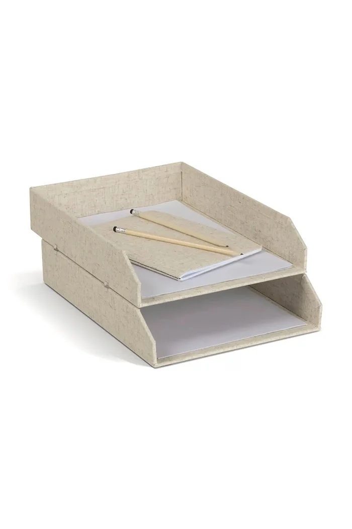 Bigso Box of Sweden Органайзер за документи Hakan 23 x 31 x 6 cm (2 броя) в бежово 7892N6001-99
