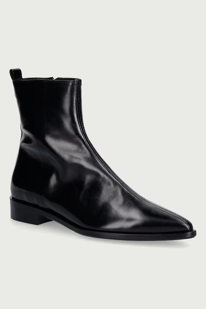 Billi Bi боти дамски от кожа Black calf 80 черни B1265
