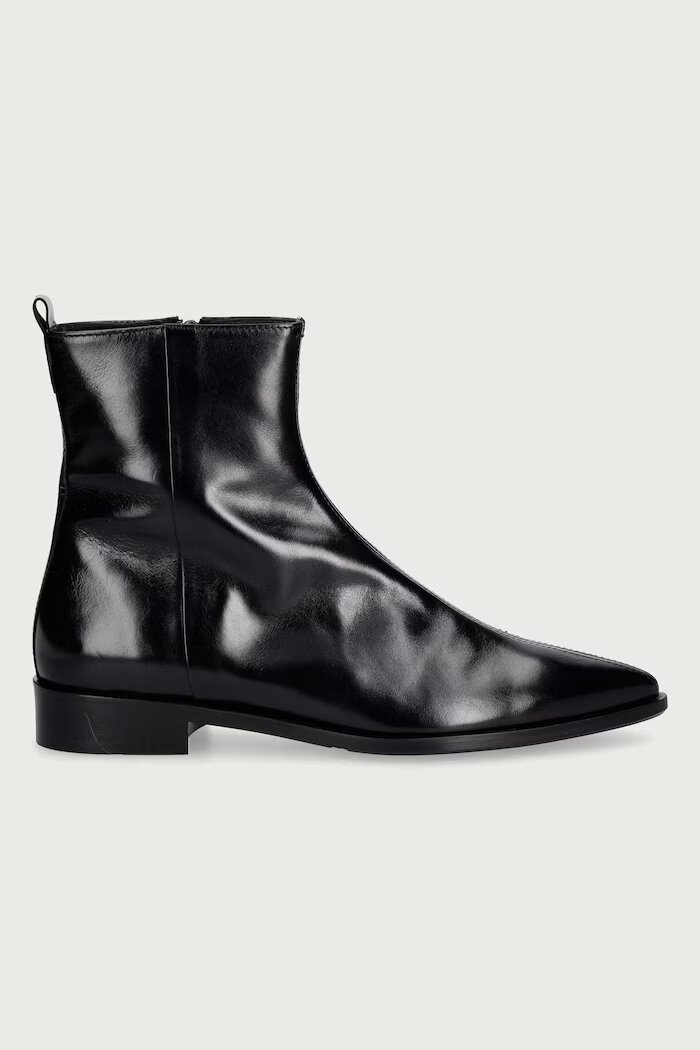 Billi Bi боти дамски от кожа Black calf 80 черни B1265
