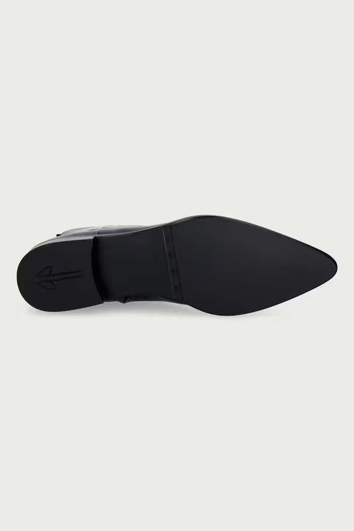 Billi Bi боти дамски от кожа Black calf 80 черни B1265