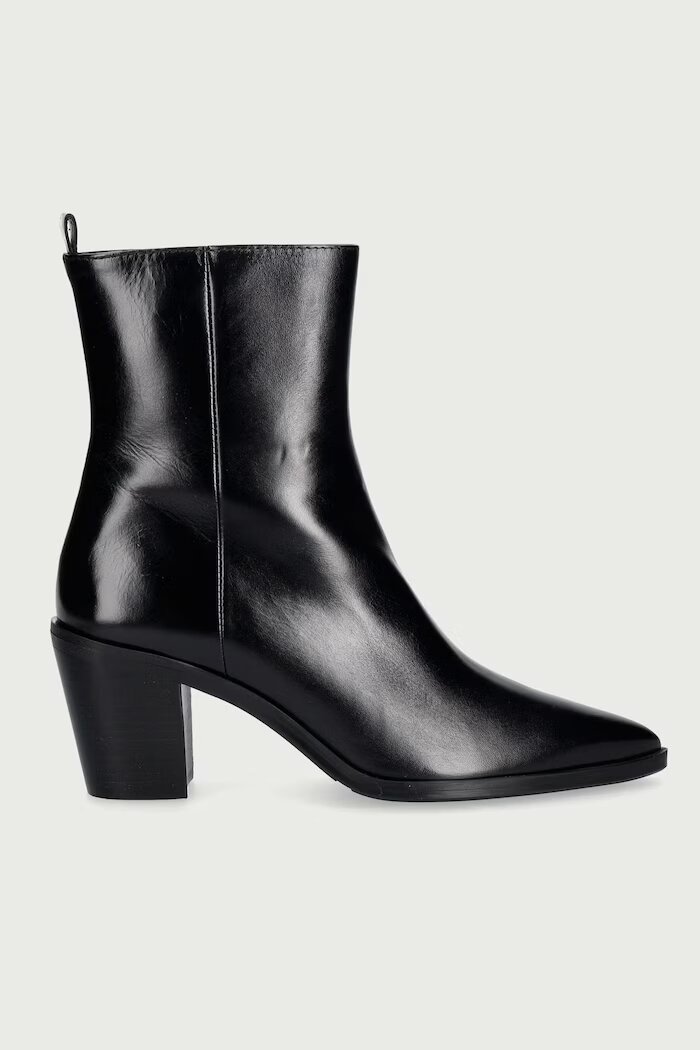 Billi Bi боти дамски от кожа Black calf 80 черни B1295