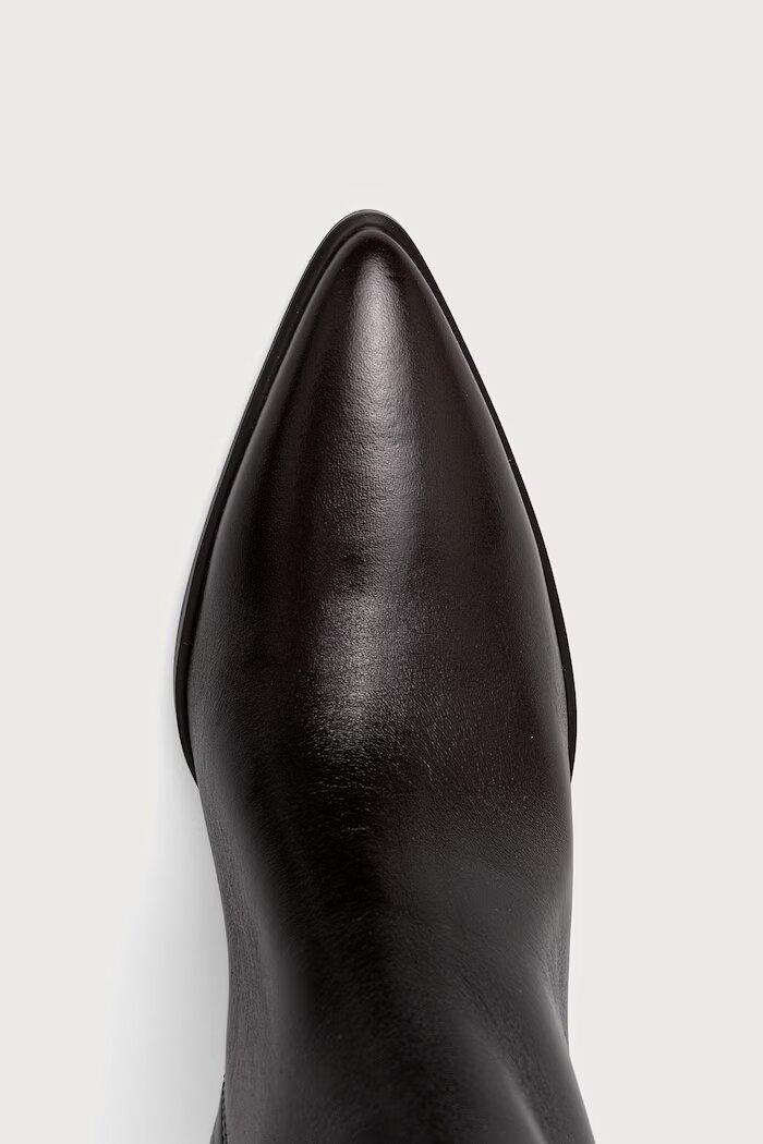 Billi Bi ботуши под коляното дамски от кожа Espresso Marte calf 86 кафяви B1296