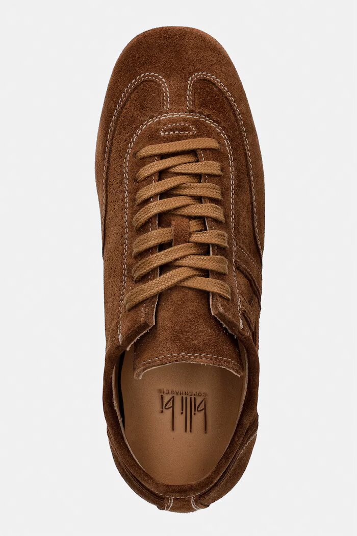 Billi Bi Cognac suede маратонки дамски от велур кафяви A8575 055