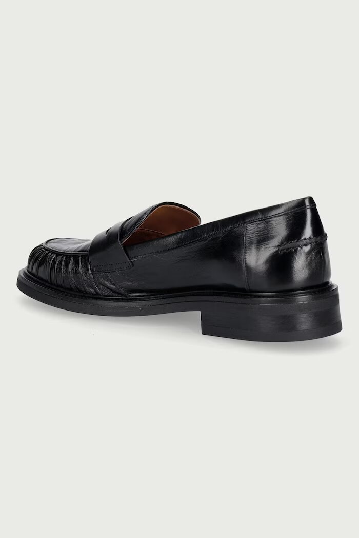 Billi Bi мокасини дамски от кожа Black Athene 770 черни B1349