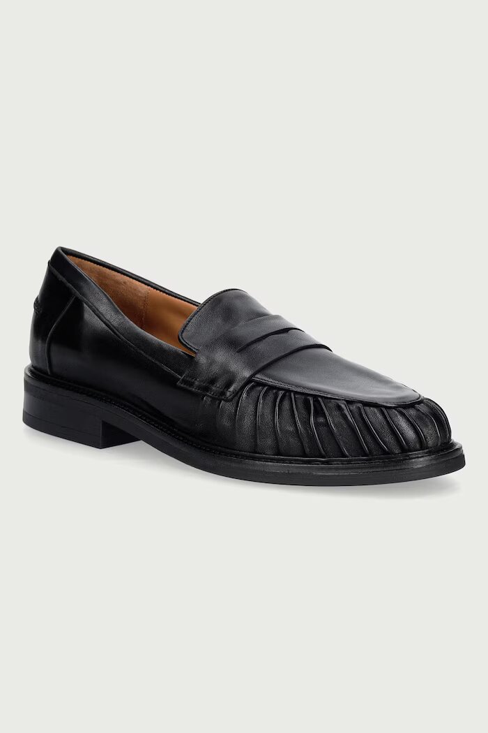 Billi Bi мокасини дамски от кожа Black nappa 70 черни B1349