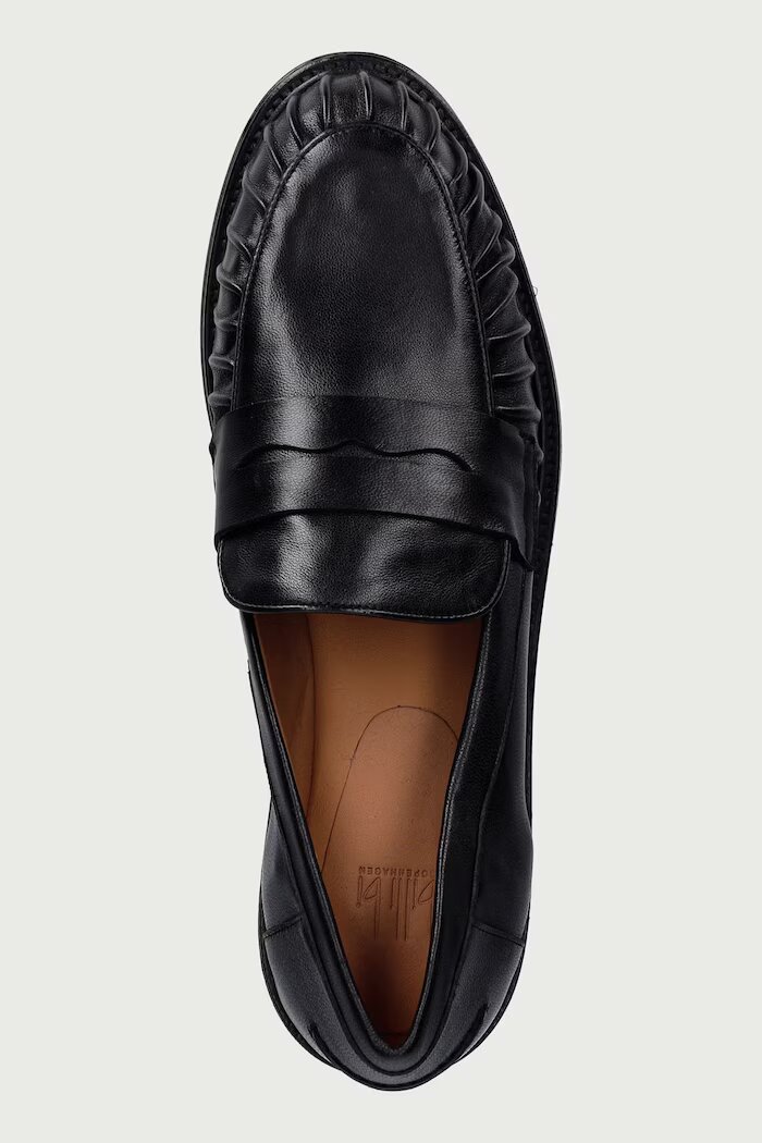 Billi Bi мокасини дамски от кожа Black nappa 70 черни B1349