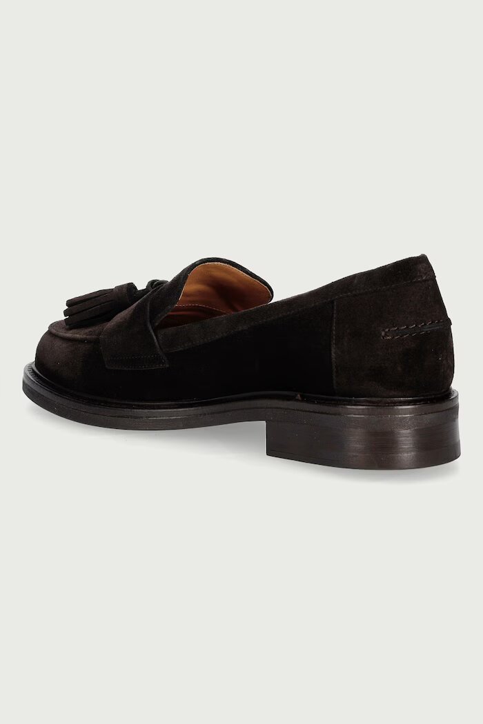 Billi Bi мокасини дамски от велур T.moro Delizioso suede 556 кафяви B1352